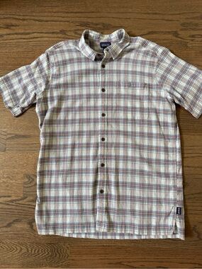 Patagonia Men’s Short-Sleeve Button-Down Plaid Shirt